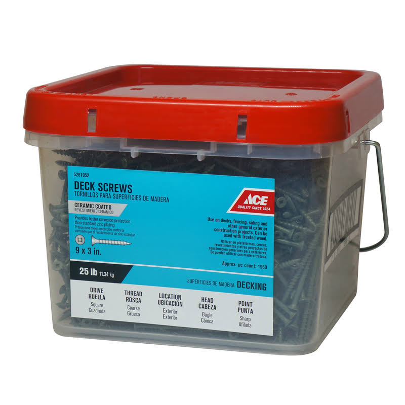 25 lb. Square Steel Deck Screws Q660