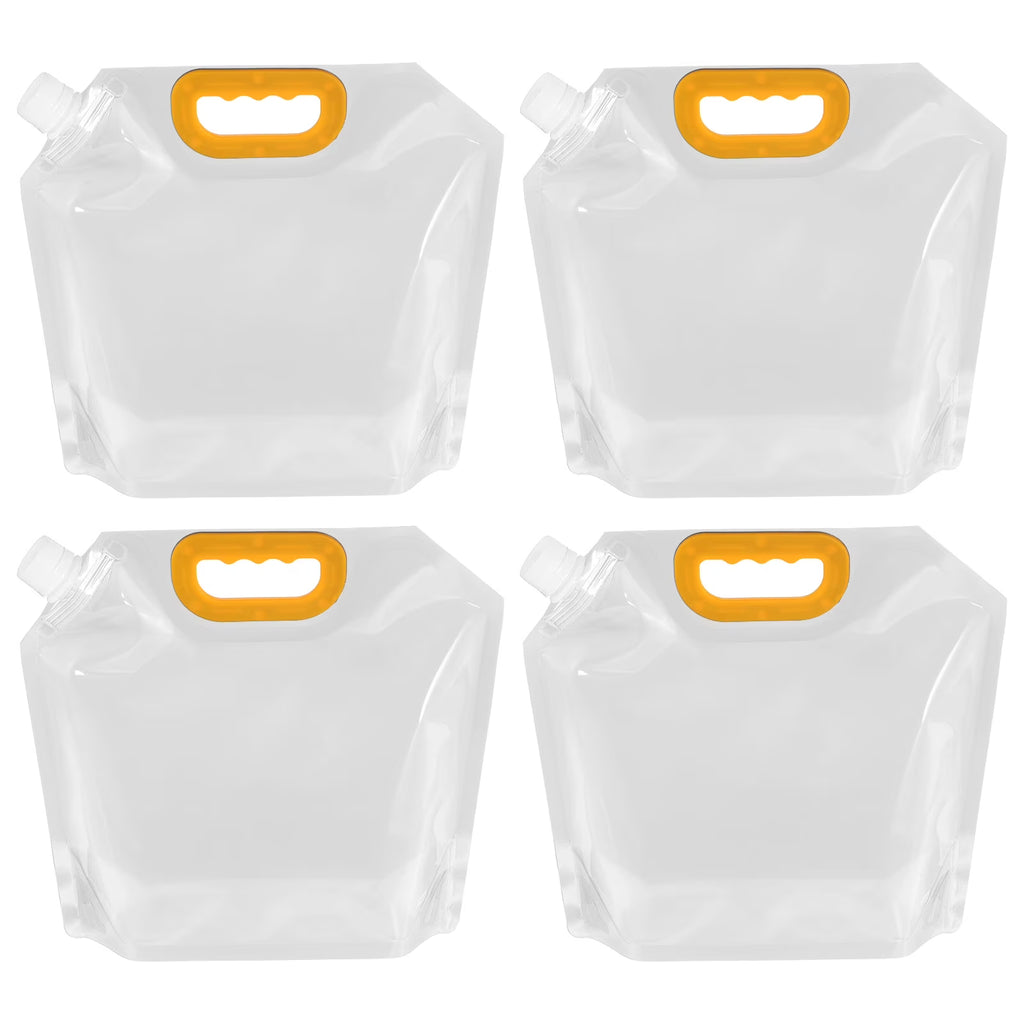 4Pack Clear Collapsible Water Container Bag Q135904