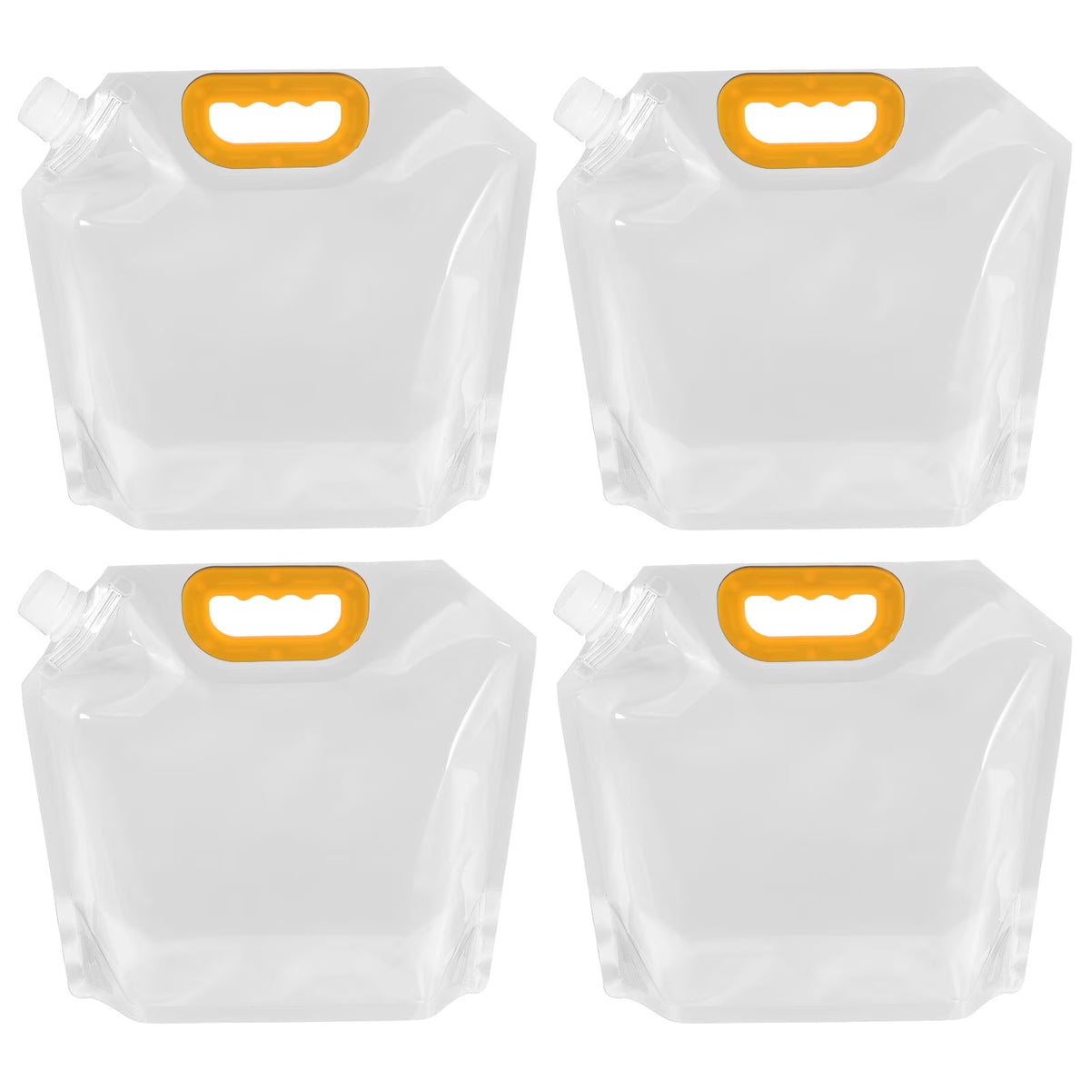 4Pack Clear Collapsible Water Container Bag Q135904