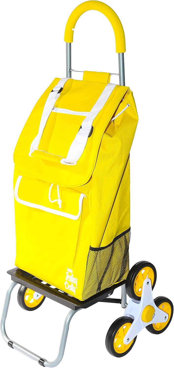 Blue 3 Wheels Folding Grocery Cart T450913