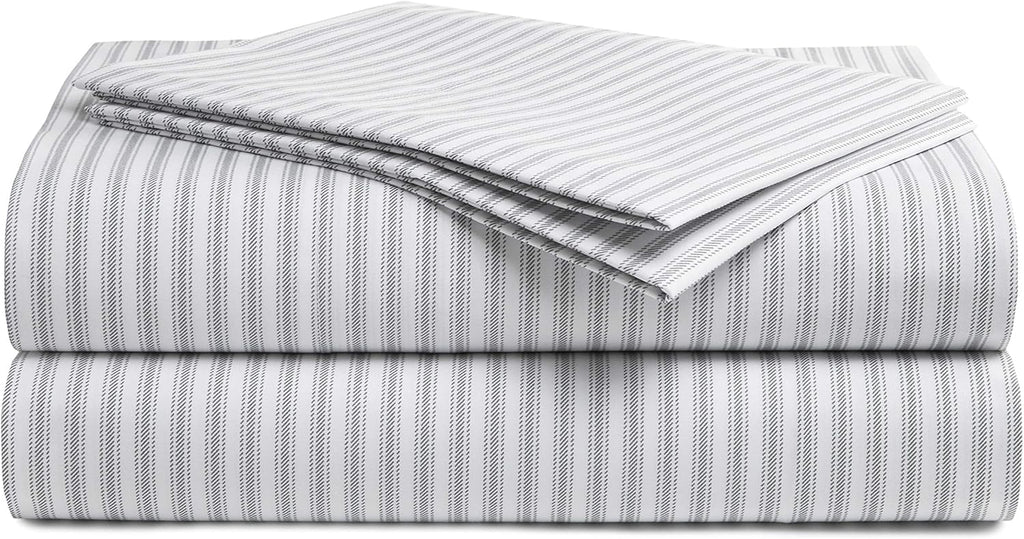 California King 100% Peruvian Pima Cotton Percale Bed Sheet Set O41487