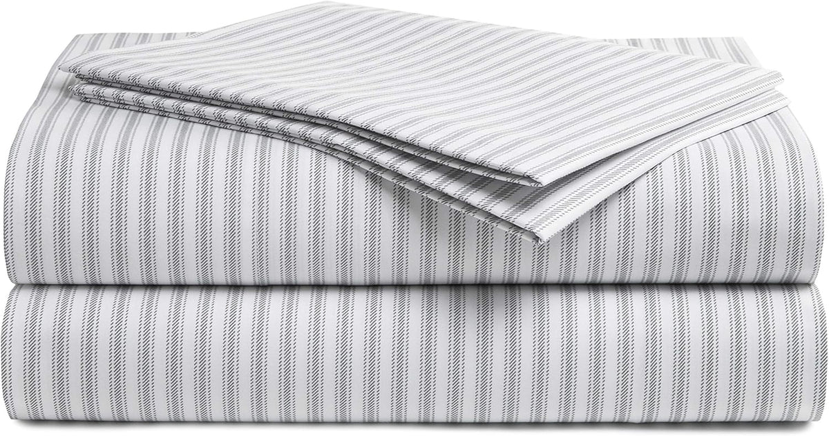 California King 100% Peruvian Pima Cotton Percale Bed Sheet Set O41487