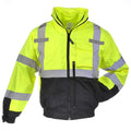 Class 3 Rip-Stop 3-in-1 Removeable Fleece-Lined Bomber Jacket - XL - Lime Green/Yellow & Black K3179