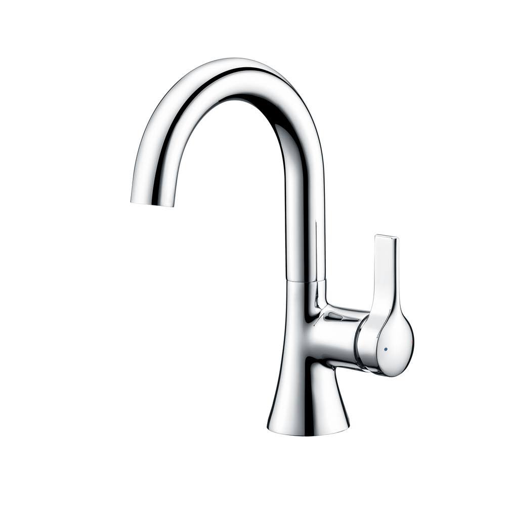 Single Hole Single-Handle Bathroom Faucet with Drain in Chrome J715845