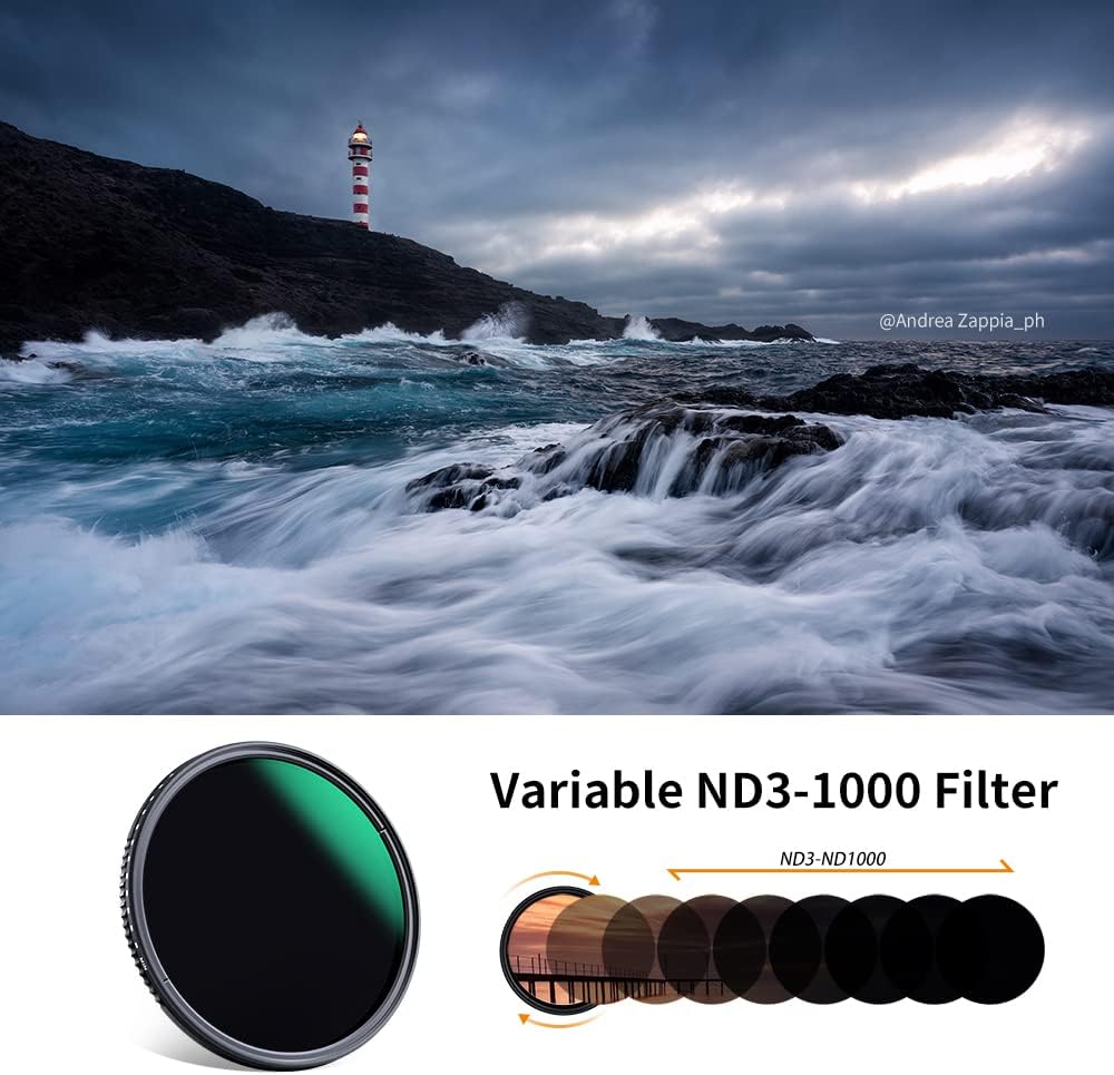 52mm Variable ND3-ND1000 Neutral Density Lens Filter G7152