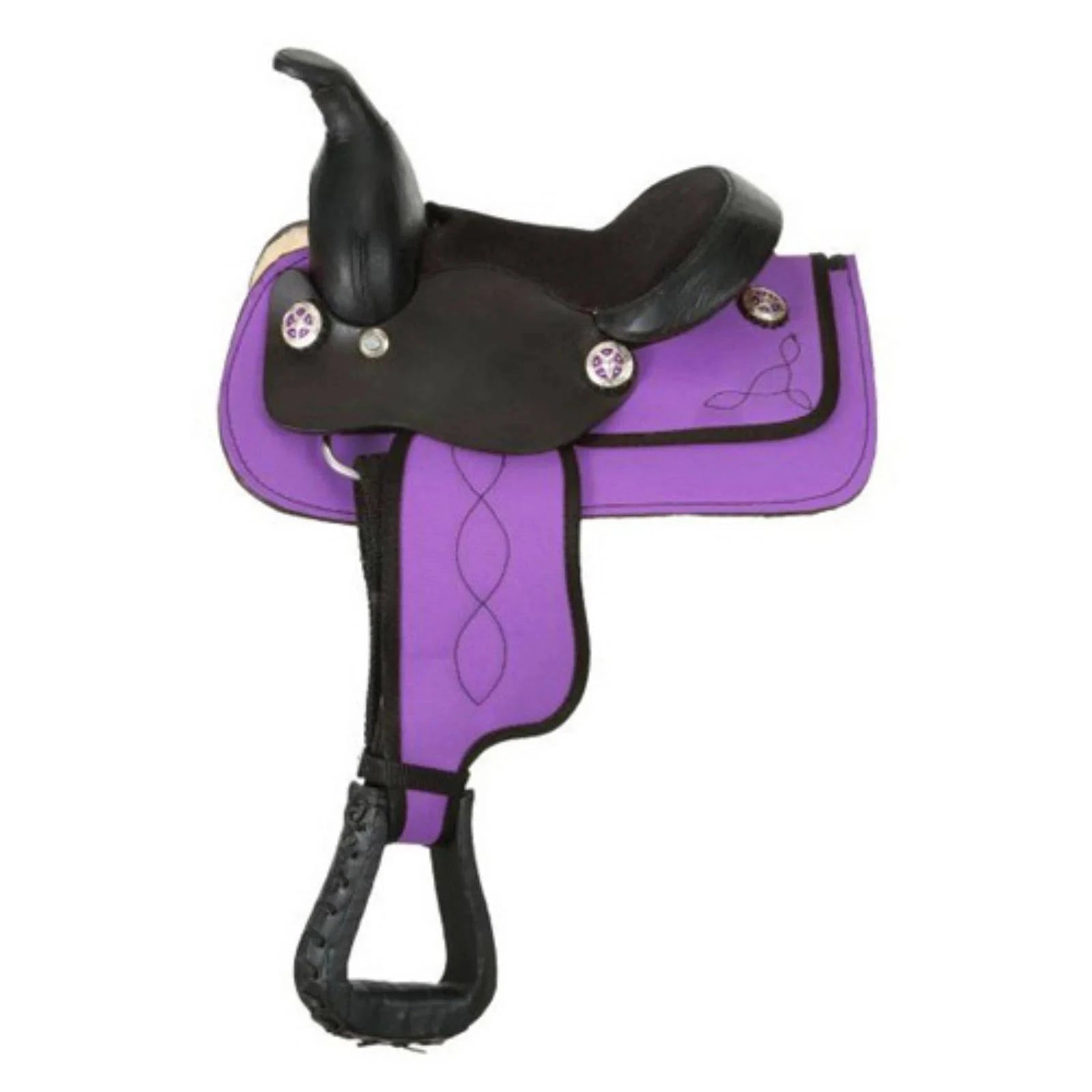 Purple Miniature Western Saddle O51992