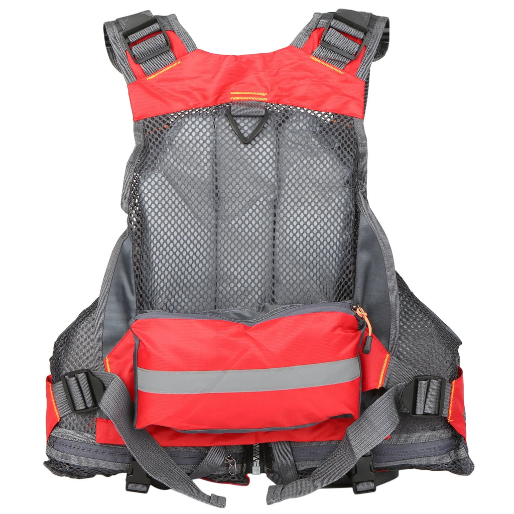 Outdoor Breathable Padded Fishing Life Jacket Swimming Sailing Waistcoat Floatation Device D739