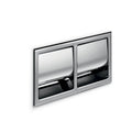 Polished Stainless Steel Recessed Spring-Loaded Toilet Paper Holder Z582