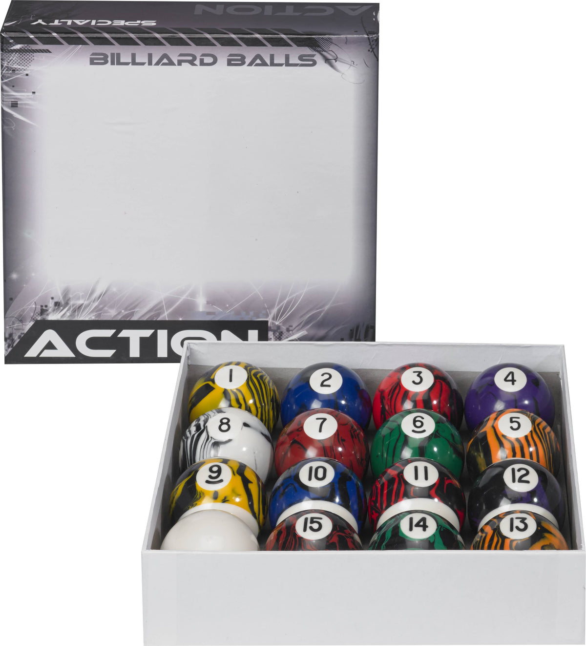 Black Marble Ball Set Billiard Balls I67247