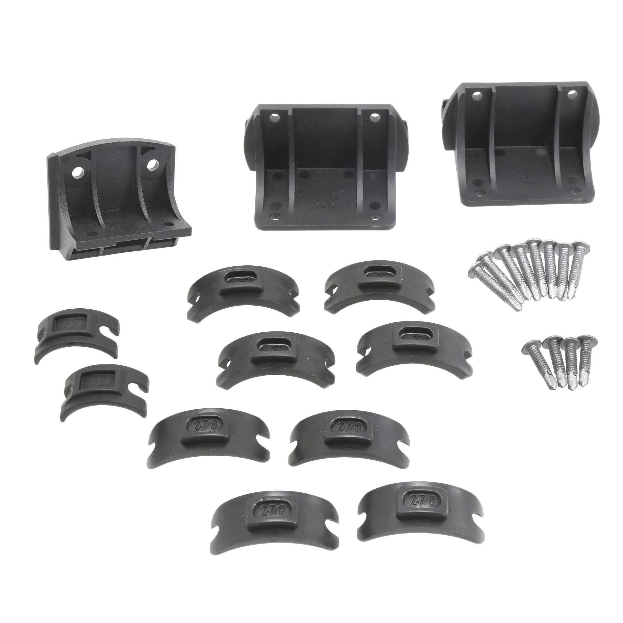 Galvanized Cast Steel Gate Safety Latch with Round Post Adapter Kit E296