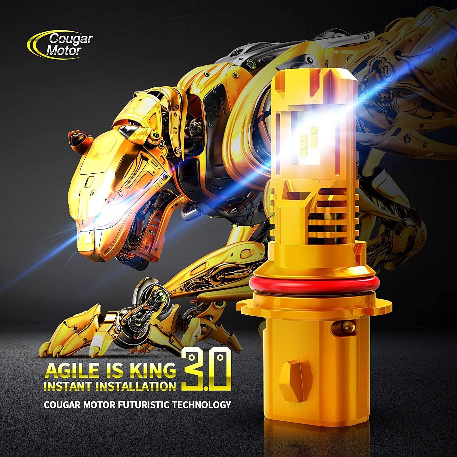 9007 LED Bulb HB5 12000LM 6500K Cool White Pack of 2 U805