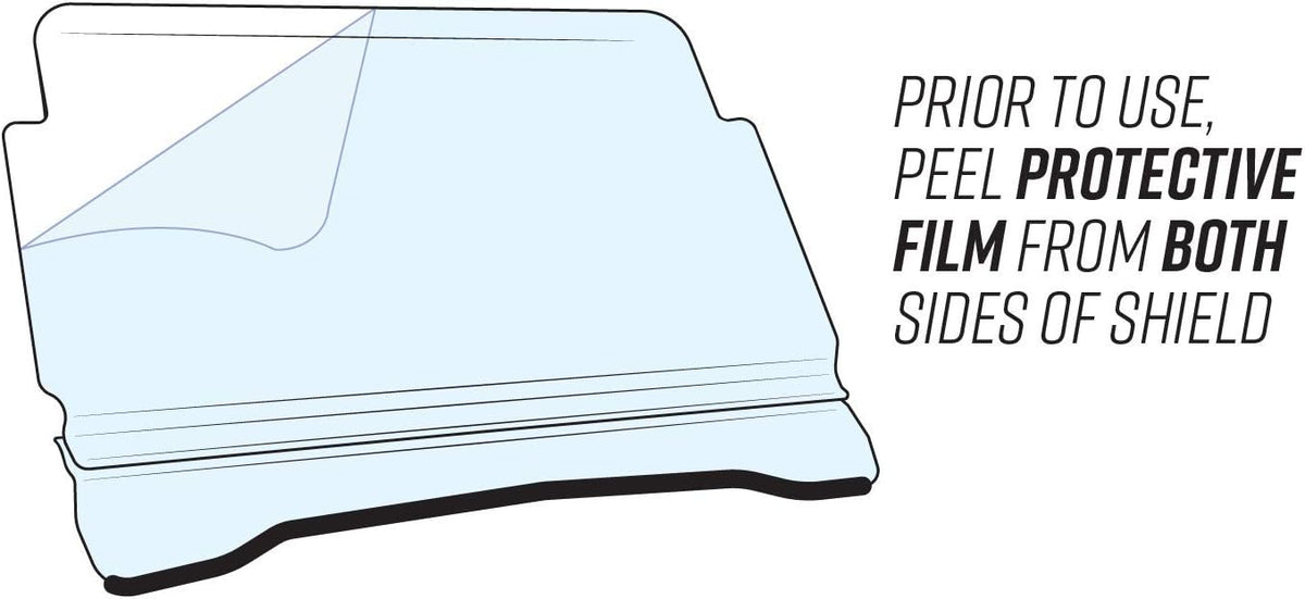 Vented Full Windshield 1/4 Polycarbonate D312
