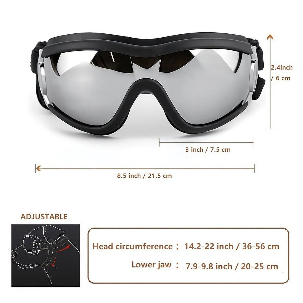 Adjustable Waterproof Pet Ski Goggles B726954