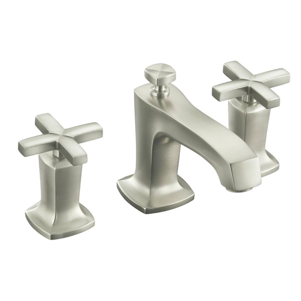 Vibrant Brushed Nickel Widespread Bathroom Faucet X1298