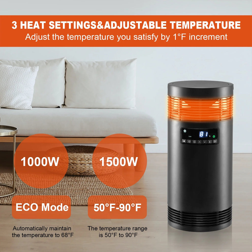 1500W PTC Ceramic Space Heater with Thermostat P8616