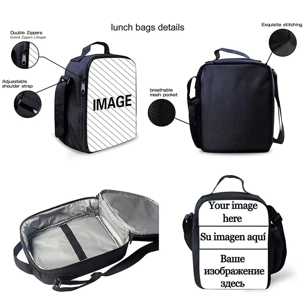 Panda Backpack Set with Lunch Bag and Pencil Case, 3-Pieces K532