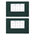 Green PE Party Tent Sidewall 2 pcs with Window T80866