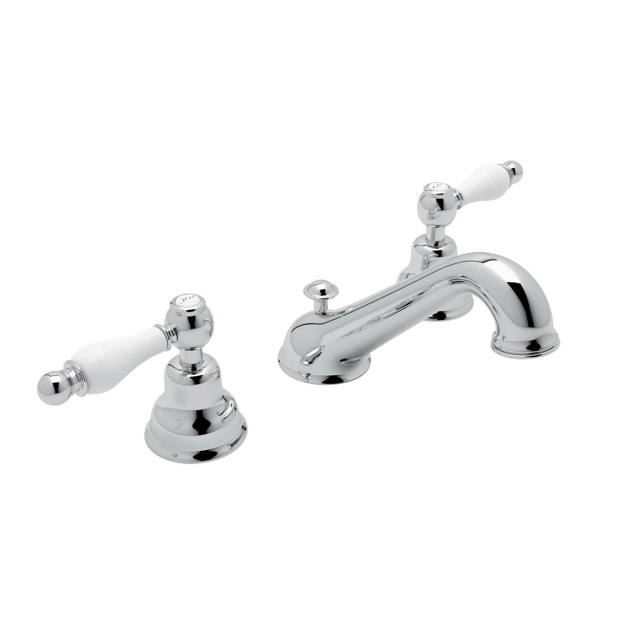 Polished Chrome Widespread Bathroom Faucet Y6015