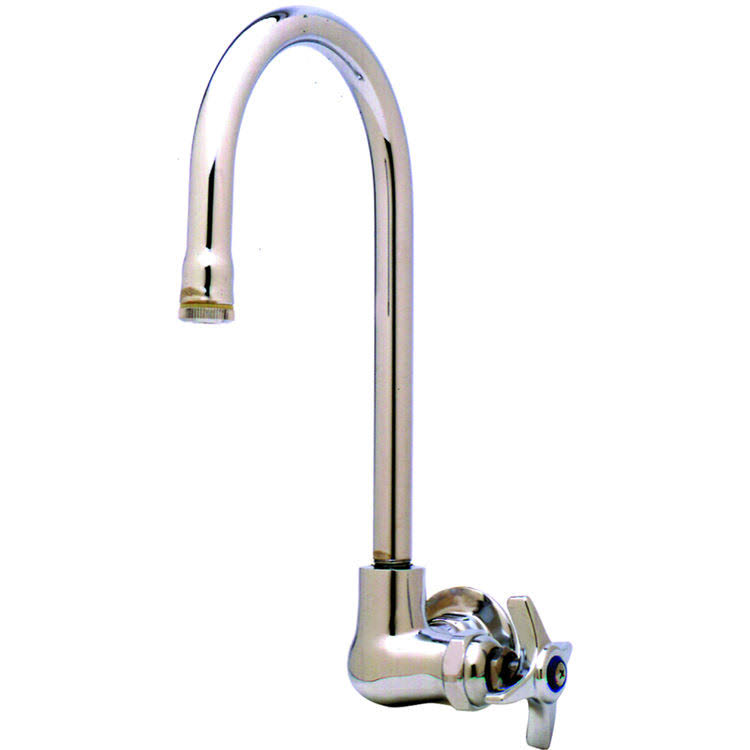 Single Sink Faucet with Gooseneck Wall P955