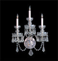 Crystal Chrome 3 Light Sconce C640221
