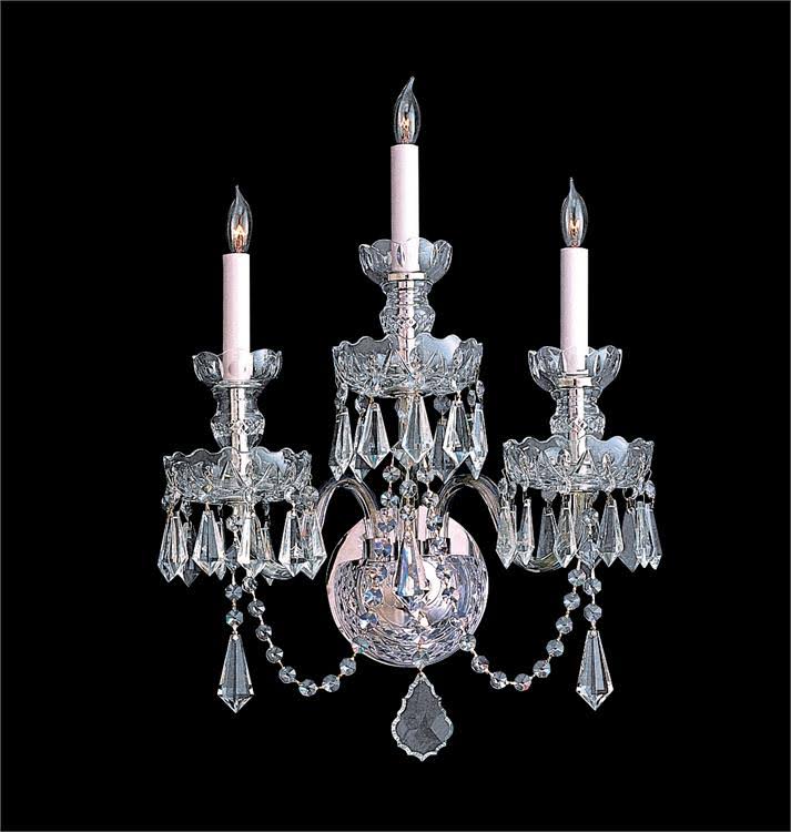 Crystal Chrome 3 Light Sconce C640221