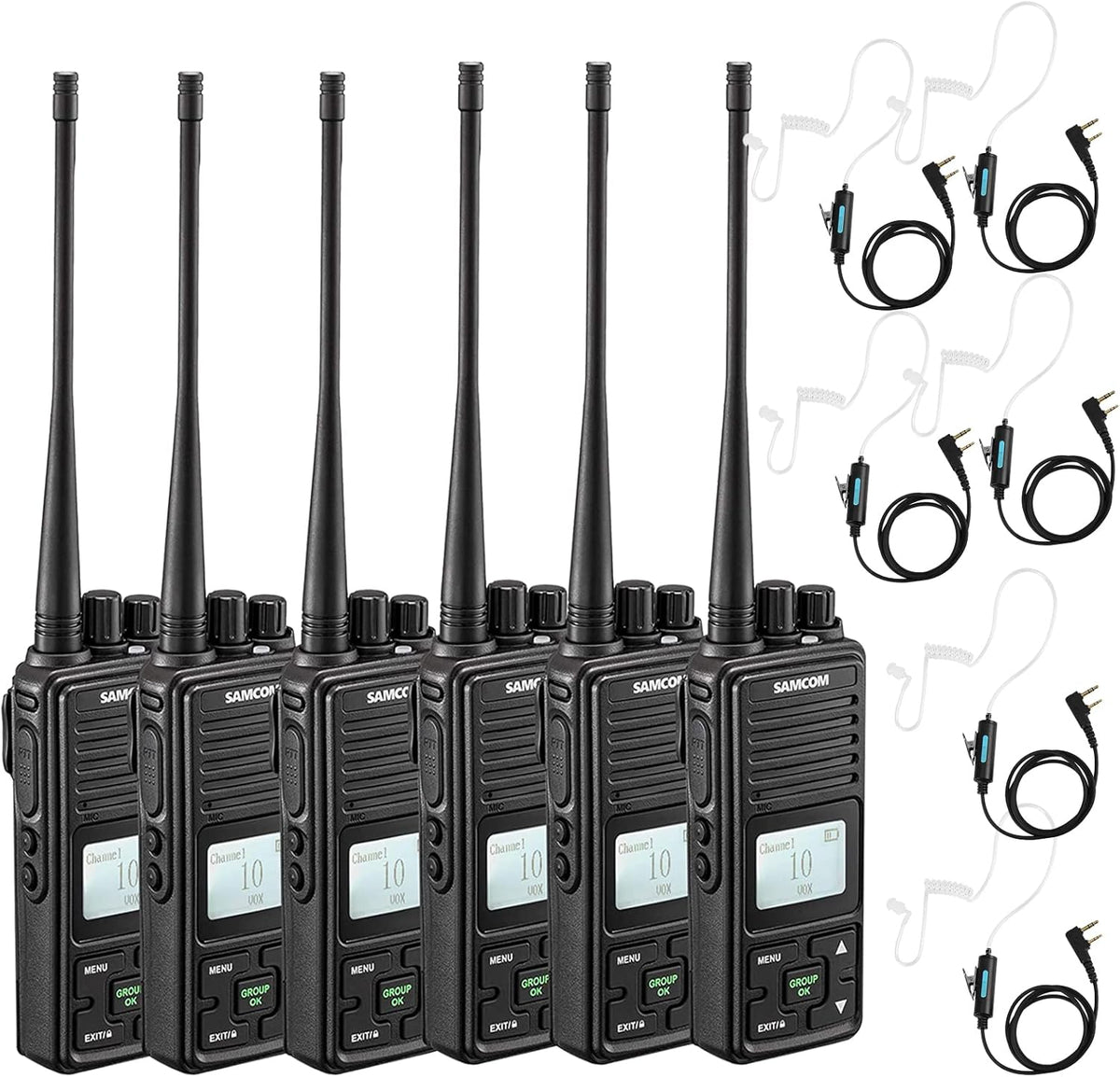 2 Pack 2 Way Radio 3000mAh Rechargeable UHF Walkie Talkie Q4039