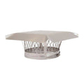 7x22 Round Clamp-On Single Flue Chimney Cap with Mesh H8909