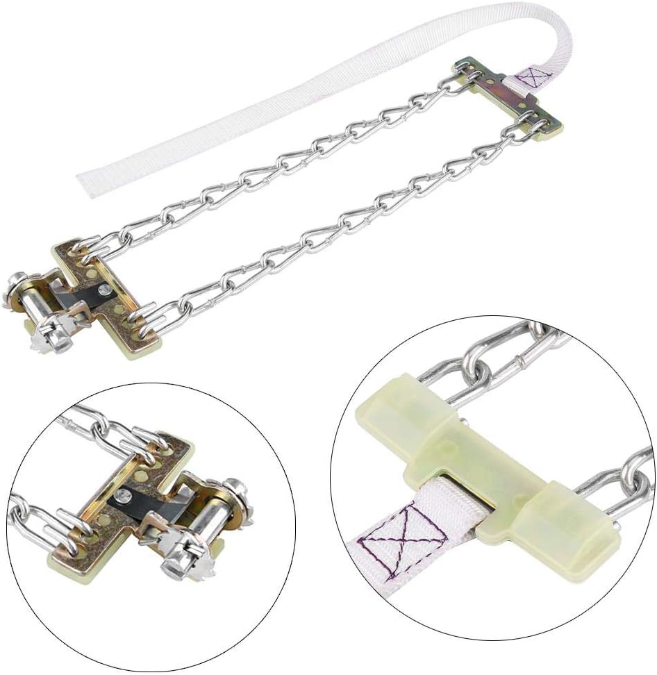 3pcs Clip-on Steel Tire Snow Chain (Large) X90989