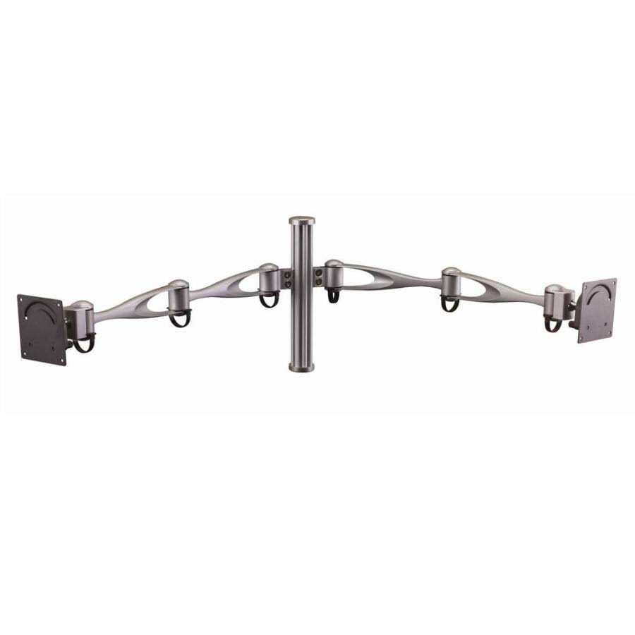 Wall Mount for Two Monitors Vertical Double Arm H458