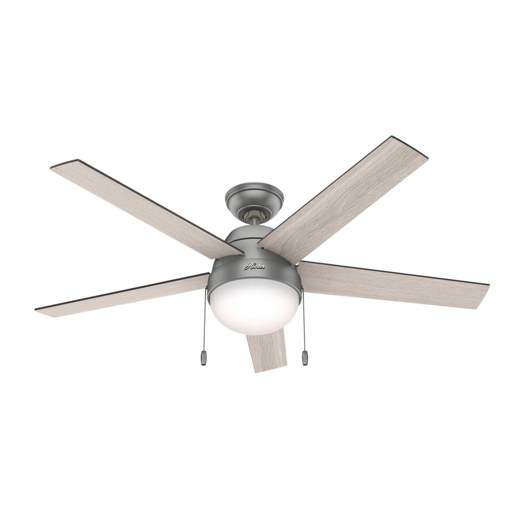 Matte Silver LED Ceiling Fan Z348