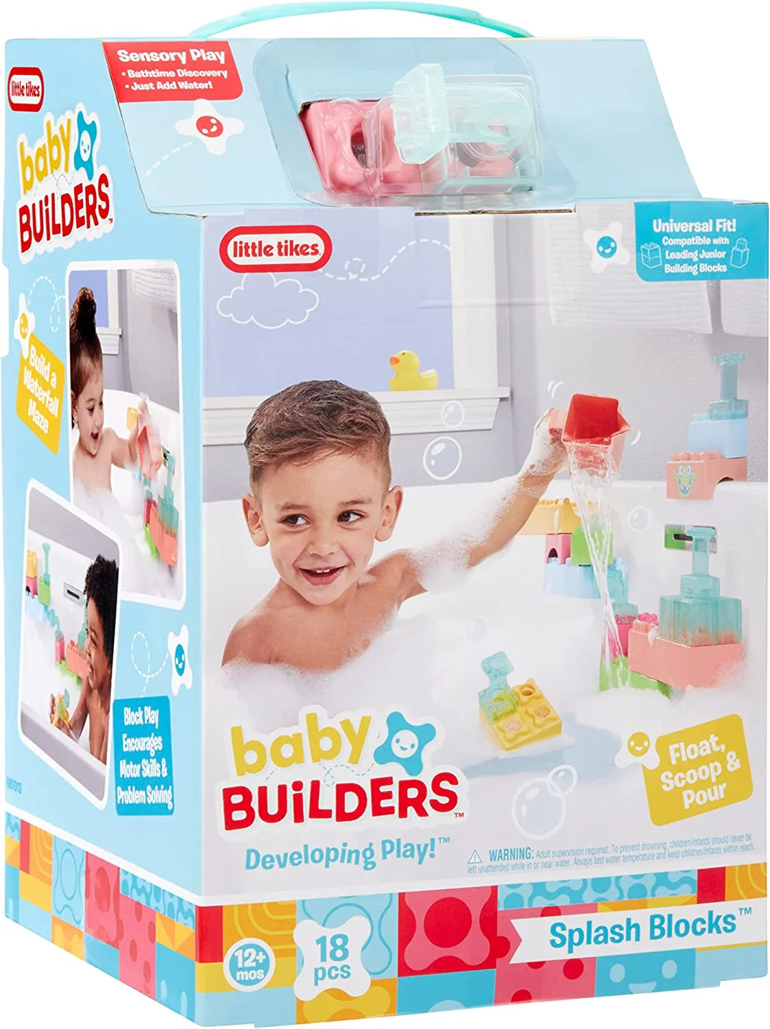 Splash Blocks Bath Toy for Babies and Toddlers U7020