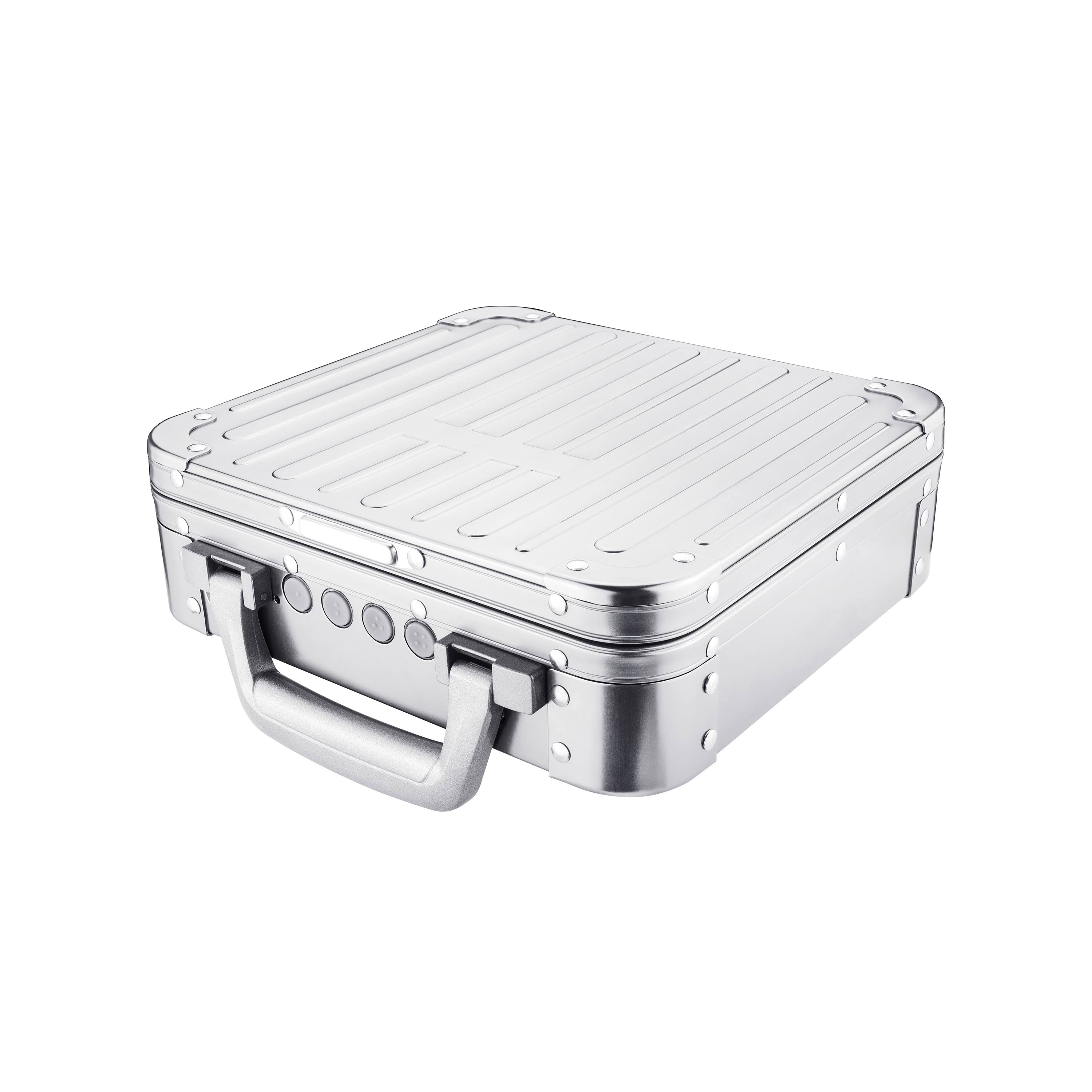 Silver Keypad Lockbox Hard Case P65394