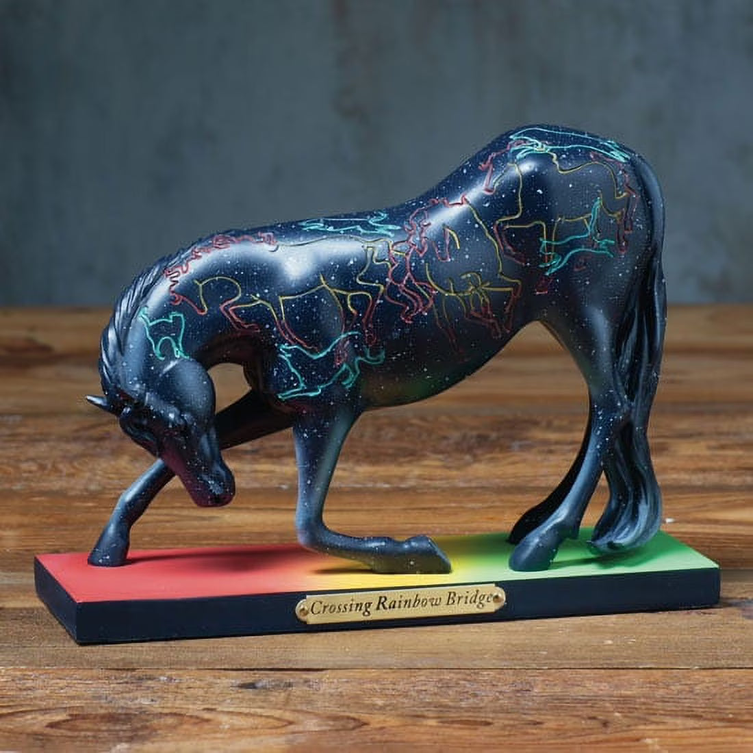 Crossing Rainbow Bridge Figurine 5.5in H W782