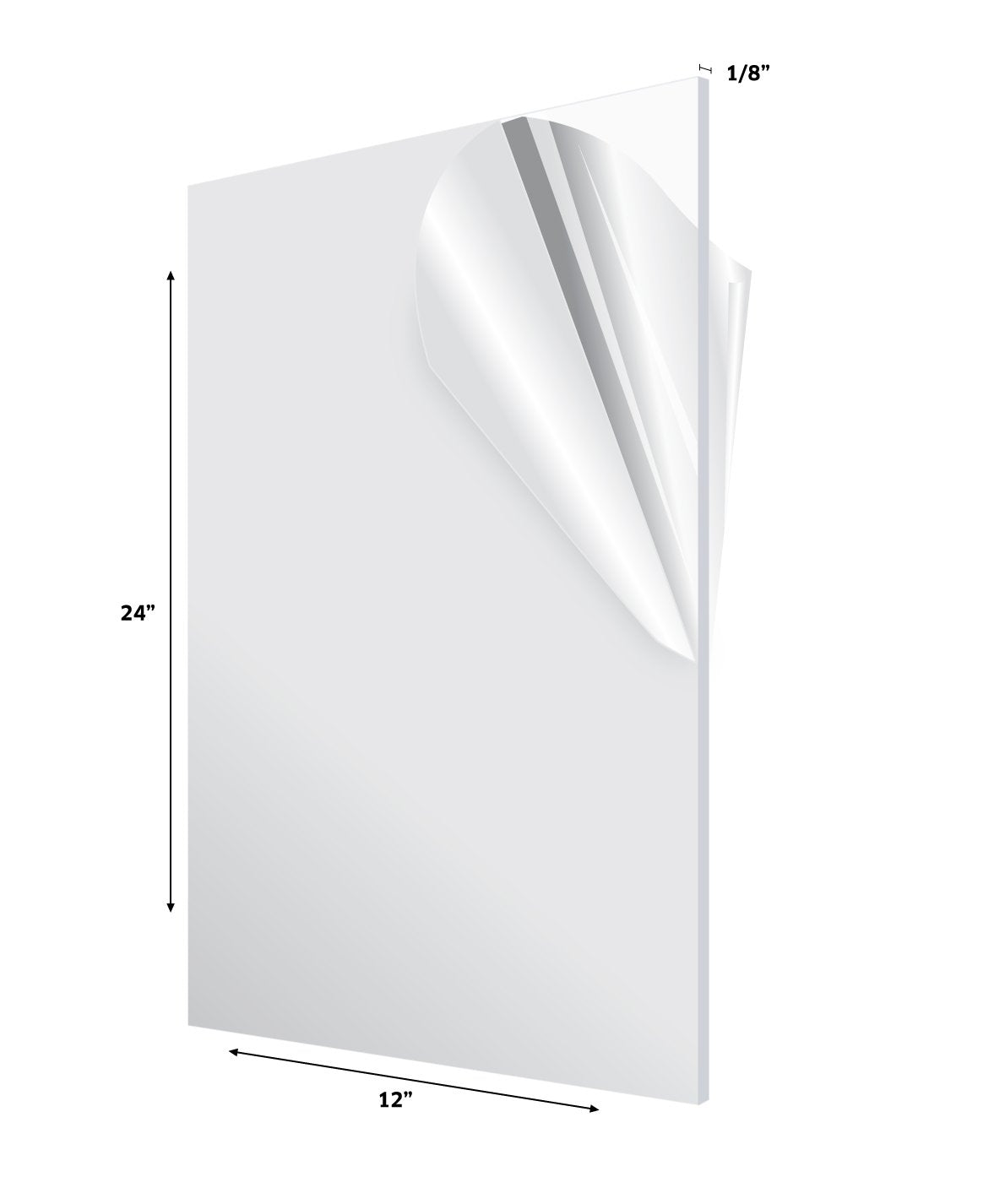 Black Acrylic Plexiglass Sheet 6 Pack P236280