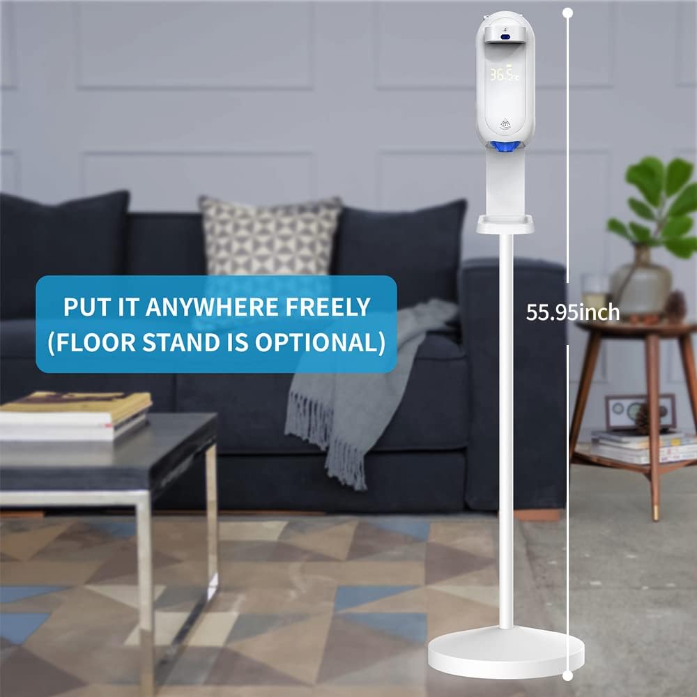 Automatic Soap Dispenser with Stand and Touchless Thermometer, Pack of 2 S589