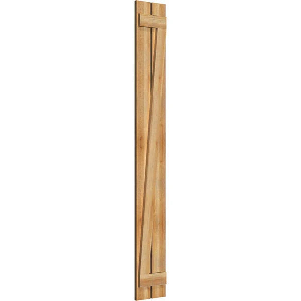 Rough Board-n-Batten Shutters with Z-Bar L742