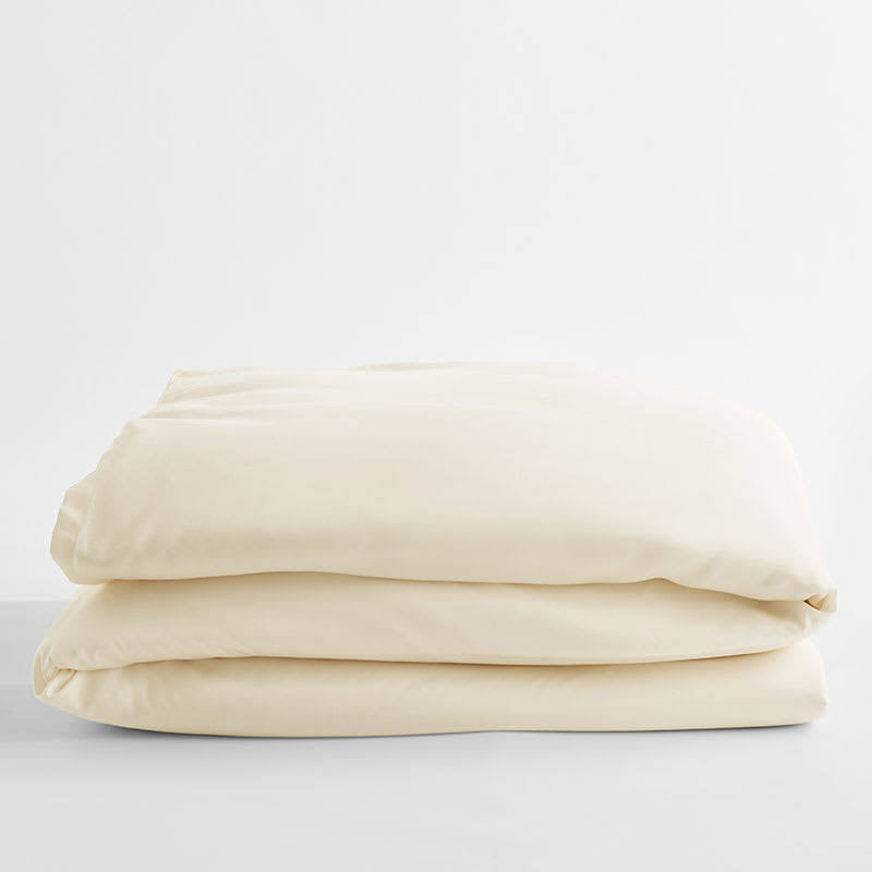 Tencel Lyocell Sateen Duvet Cover Beige Twin U3302