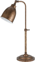 Rust Finish Table Lamp with Metal Shades B214