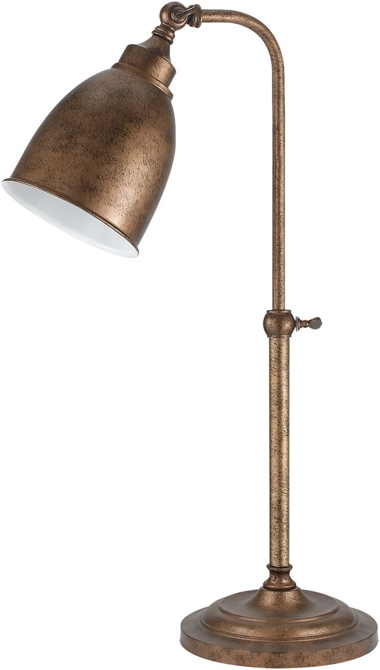 Rust Finish Table Lamp with Metal Shades B214