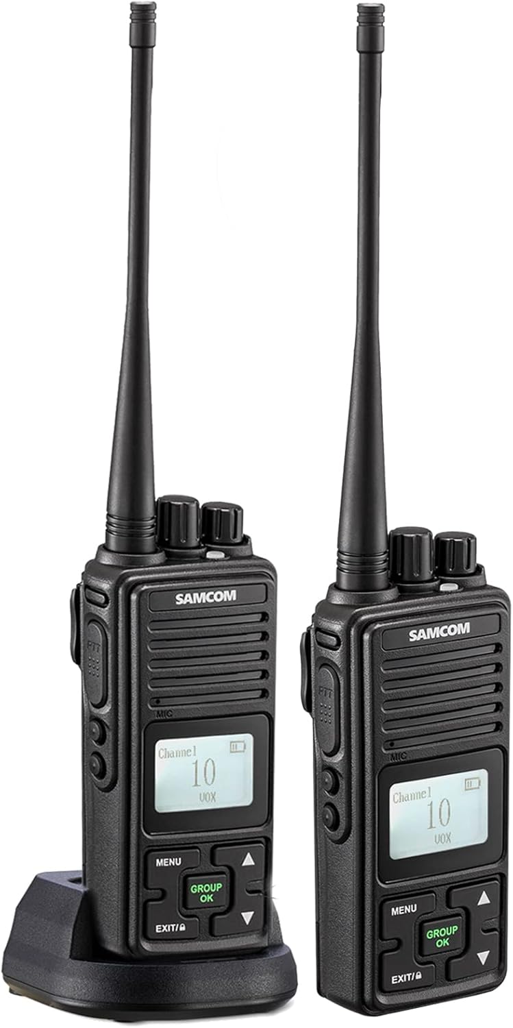 2 Pack 2 Way Radio 3000mAh Rechargeable UHF Walkie Talkie Q4039