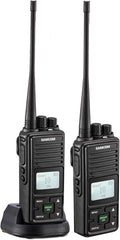 2 Pack 2 Way Radio 3000mAh Rechargeable UHF Walkie Talkie Q4039