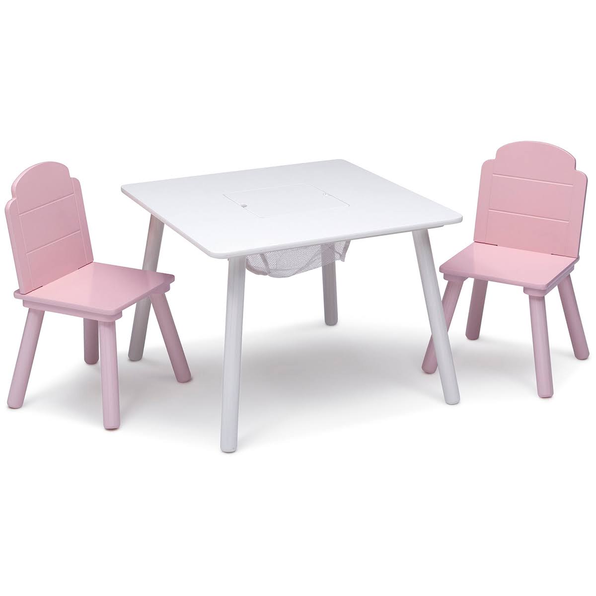 Grey Table and Chair Set with Storage F455