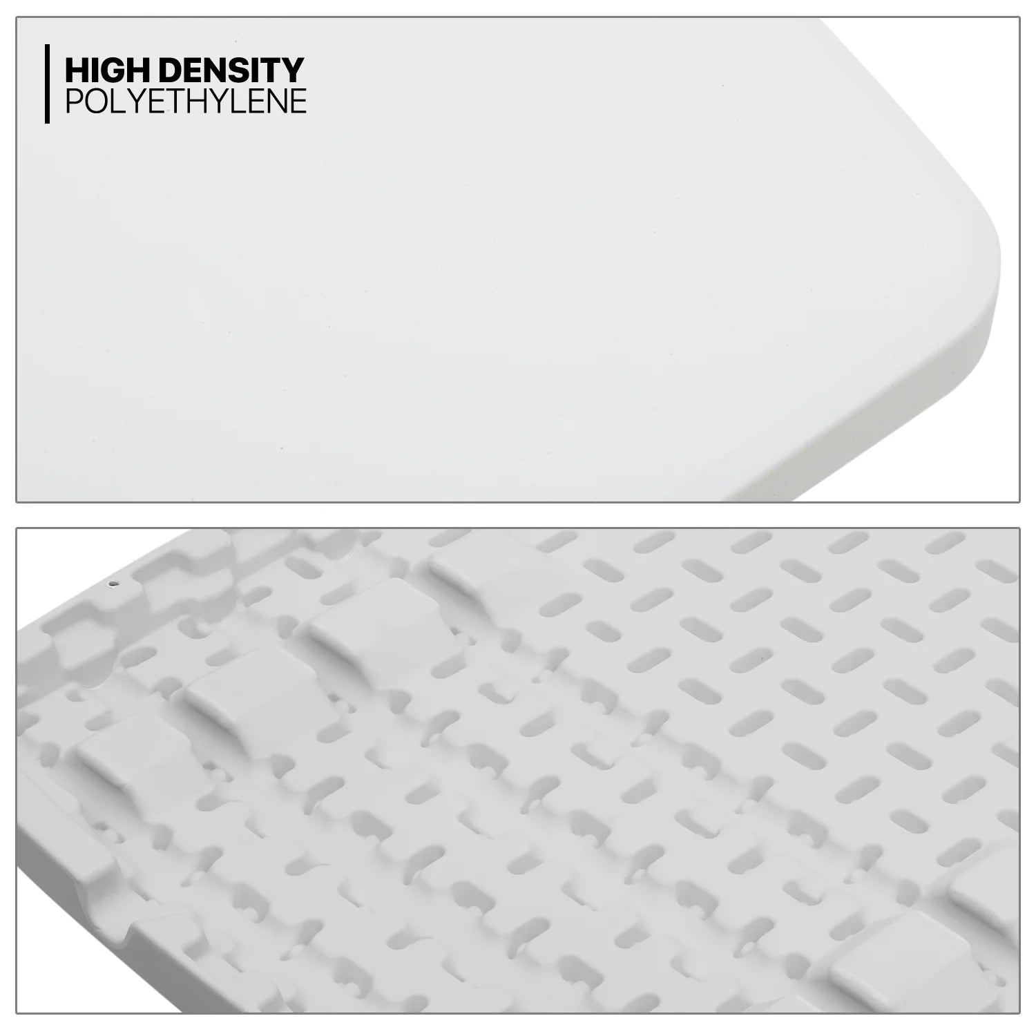 White Foldable TV Tray Table with Metal Frame F21458
