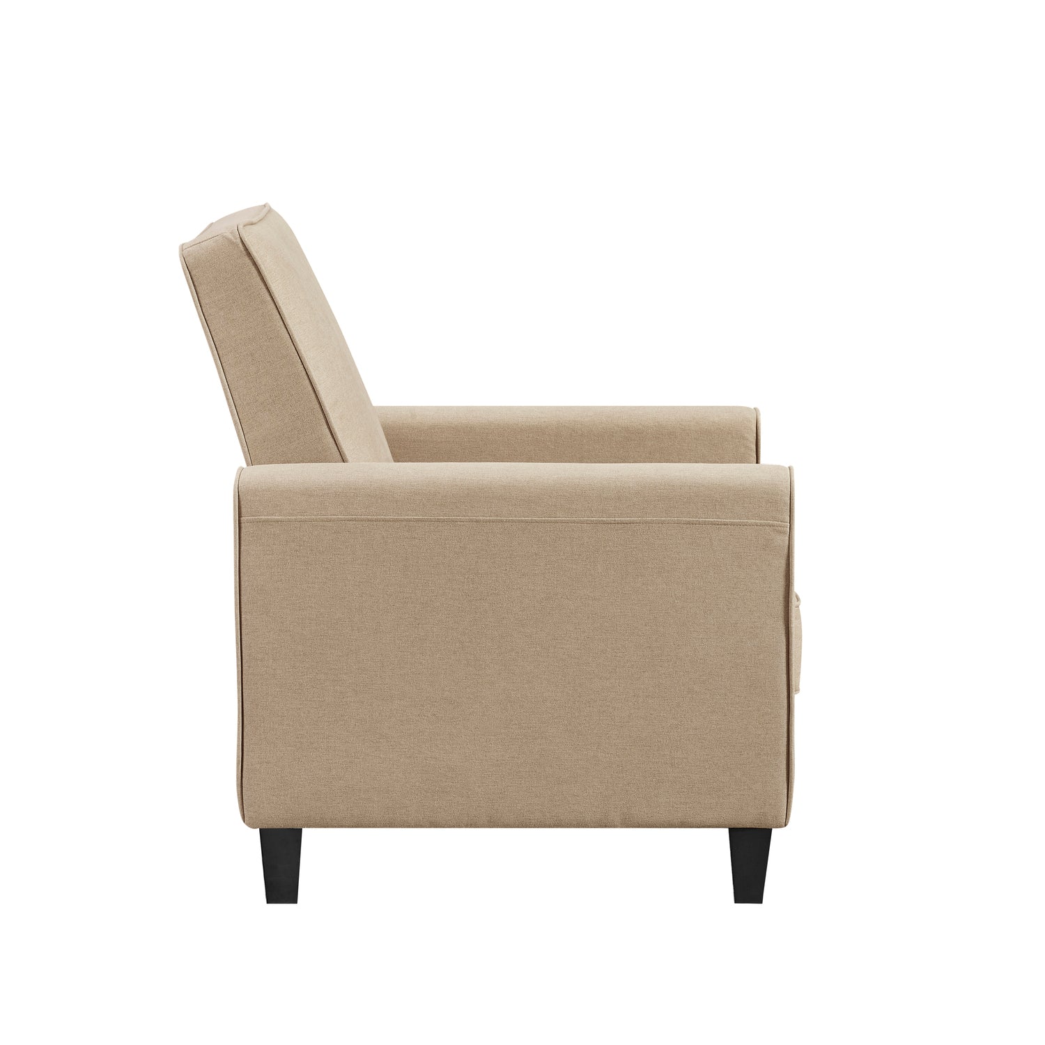 Mocha Linen Upholstered Club Chair Set of 2 O923383