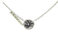 Bezel Set Diamond Pendant Chain A709847