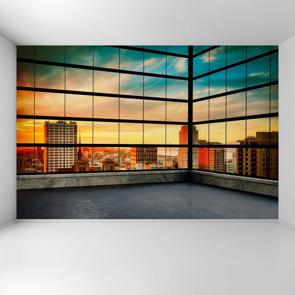 3D Cityscape Removable Wallpaper Wall Sticker 100x144 inches X651048