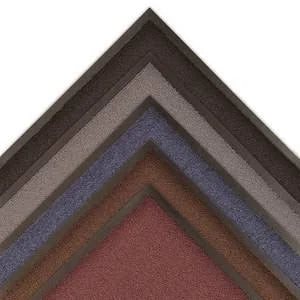 Gray Indoor Carpeted Entry Mat 3 ft x 6 ft Vinyl Backing R41647